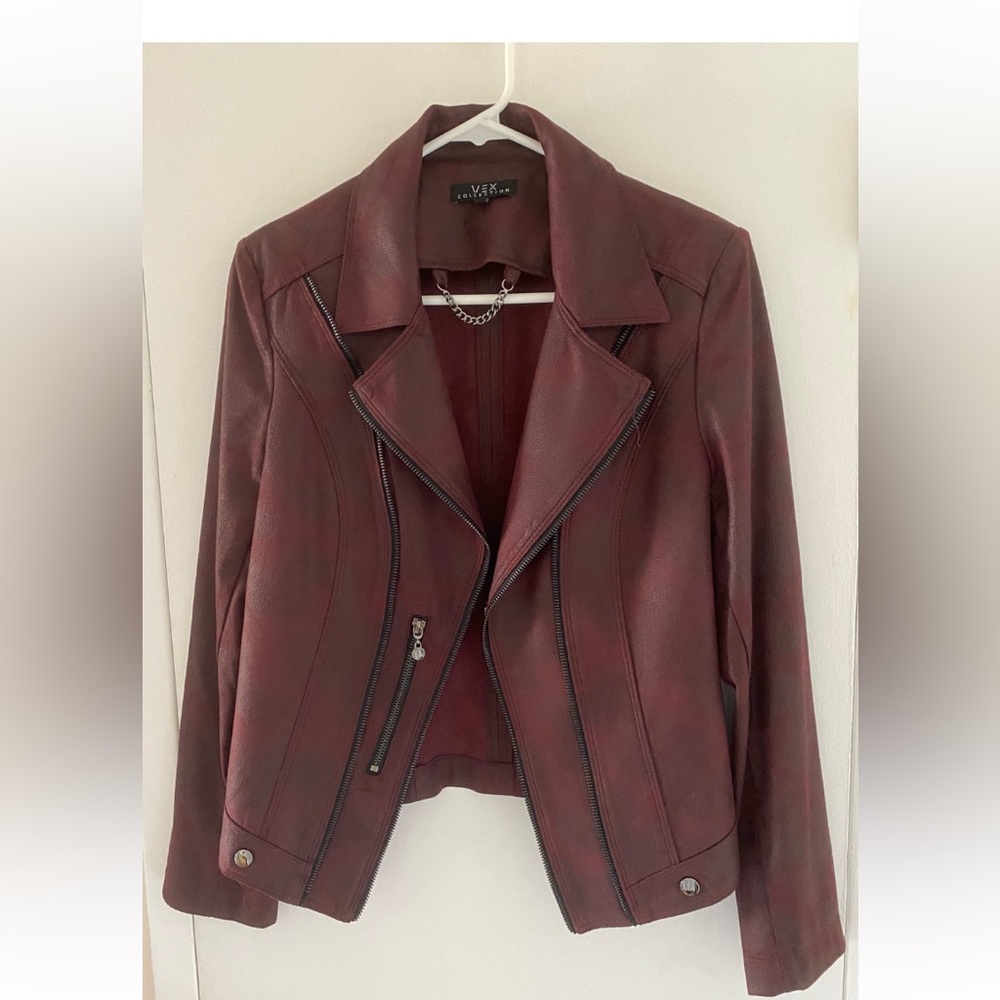Melanie Lyne faux leather jacket